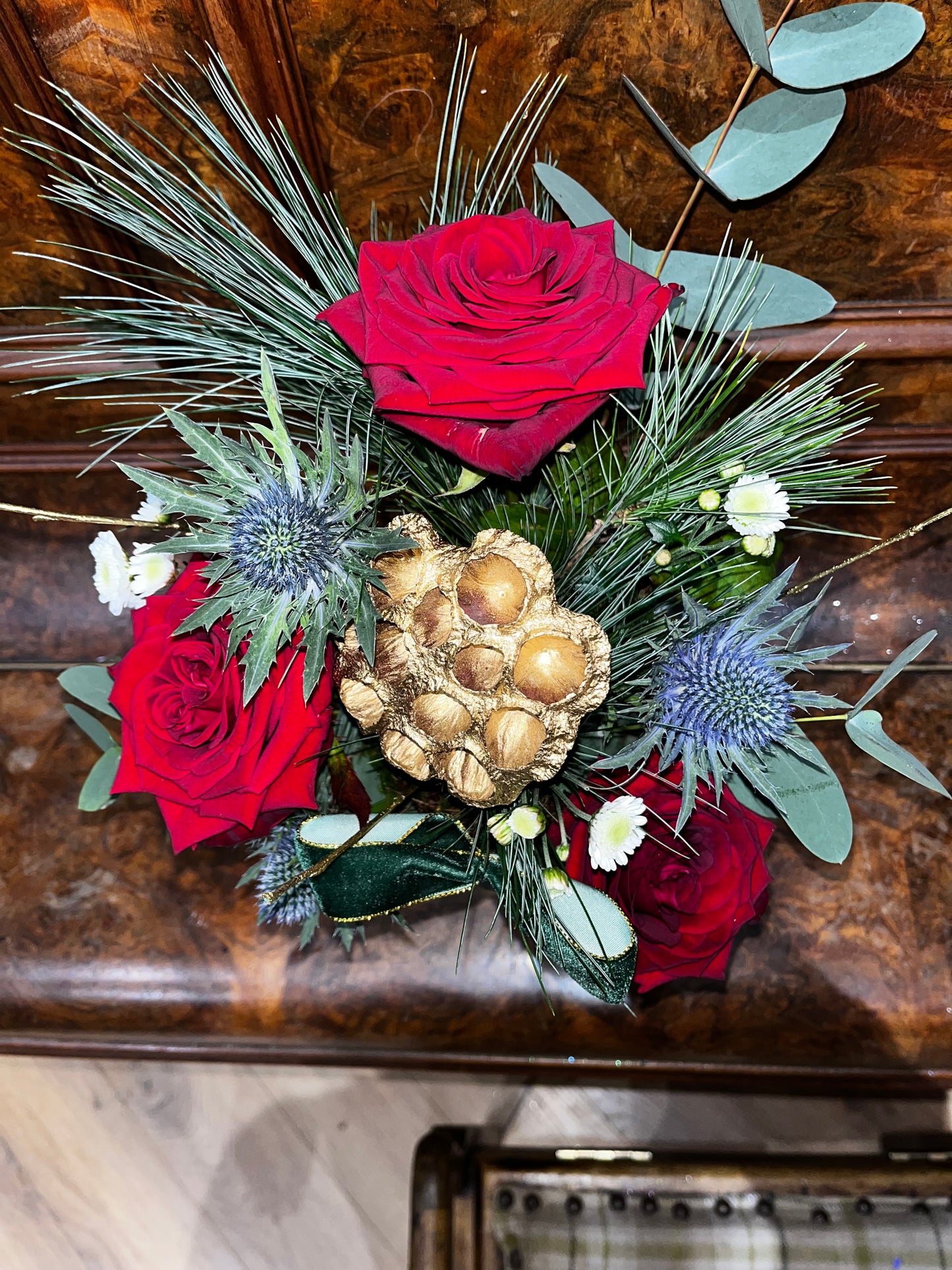 Festive Green floral arrangement