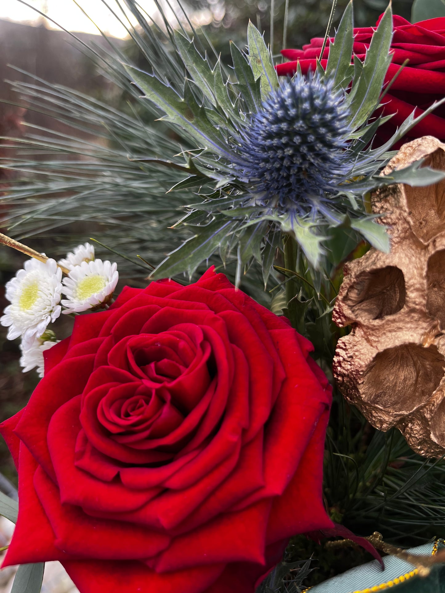 Festive Green floral arrangement